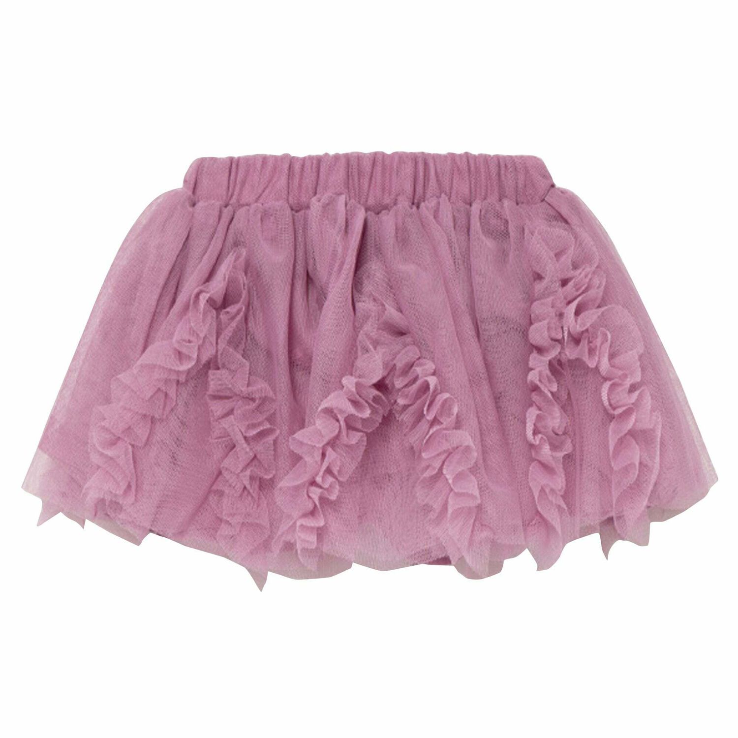 Younger Girls Pink Tulle Skirt, 1, hi-res