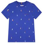 Boys Blue Sailboat Logo T-Shirt, 1, hi-res
