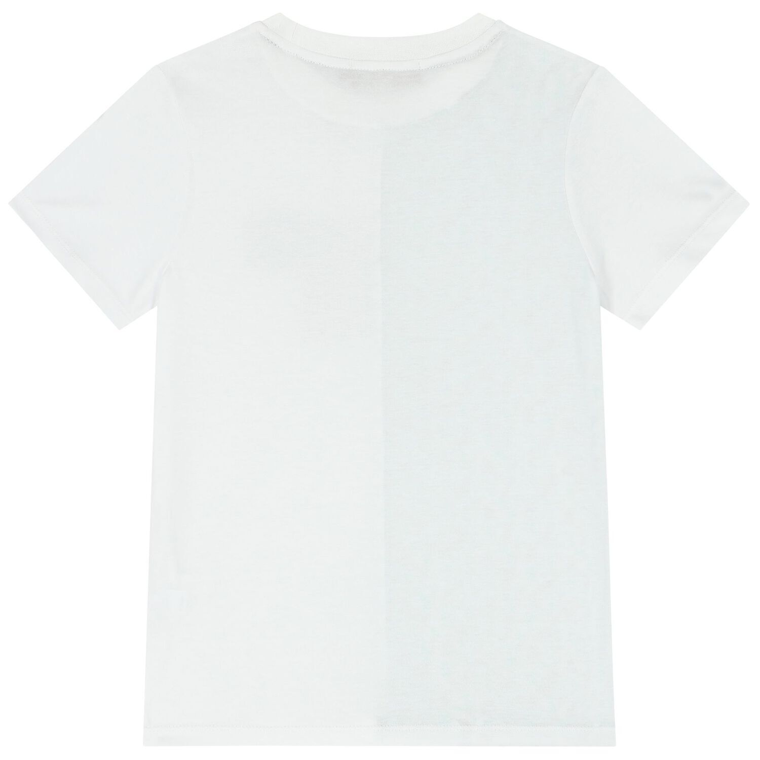 Boys White Logo T-Shirt, 3, hi-res image number null