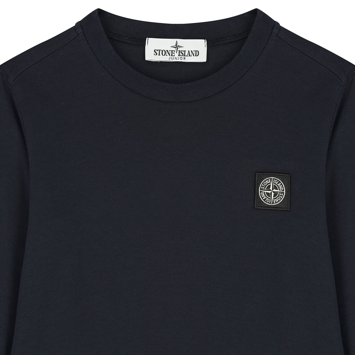 Boys Navy Blue Logo Long Sleeve Top, 1, hi-res image number null