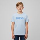 Boys Blue Logo T-Shirt, 3, hi-res