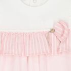 Baby Girls Pink & White Flower Romper, 2, hi-res