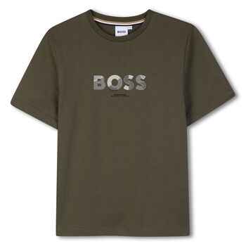 Boys Green Logo T-Shirt
