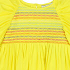 Girls Yellow Pleated Dress, 1, hi-res