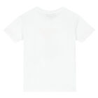 Girls White Logo T-Shirt, 1, hi-res