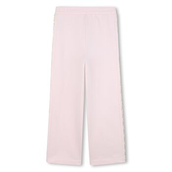 Girls Pink Logo Joggers
