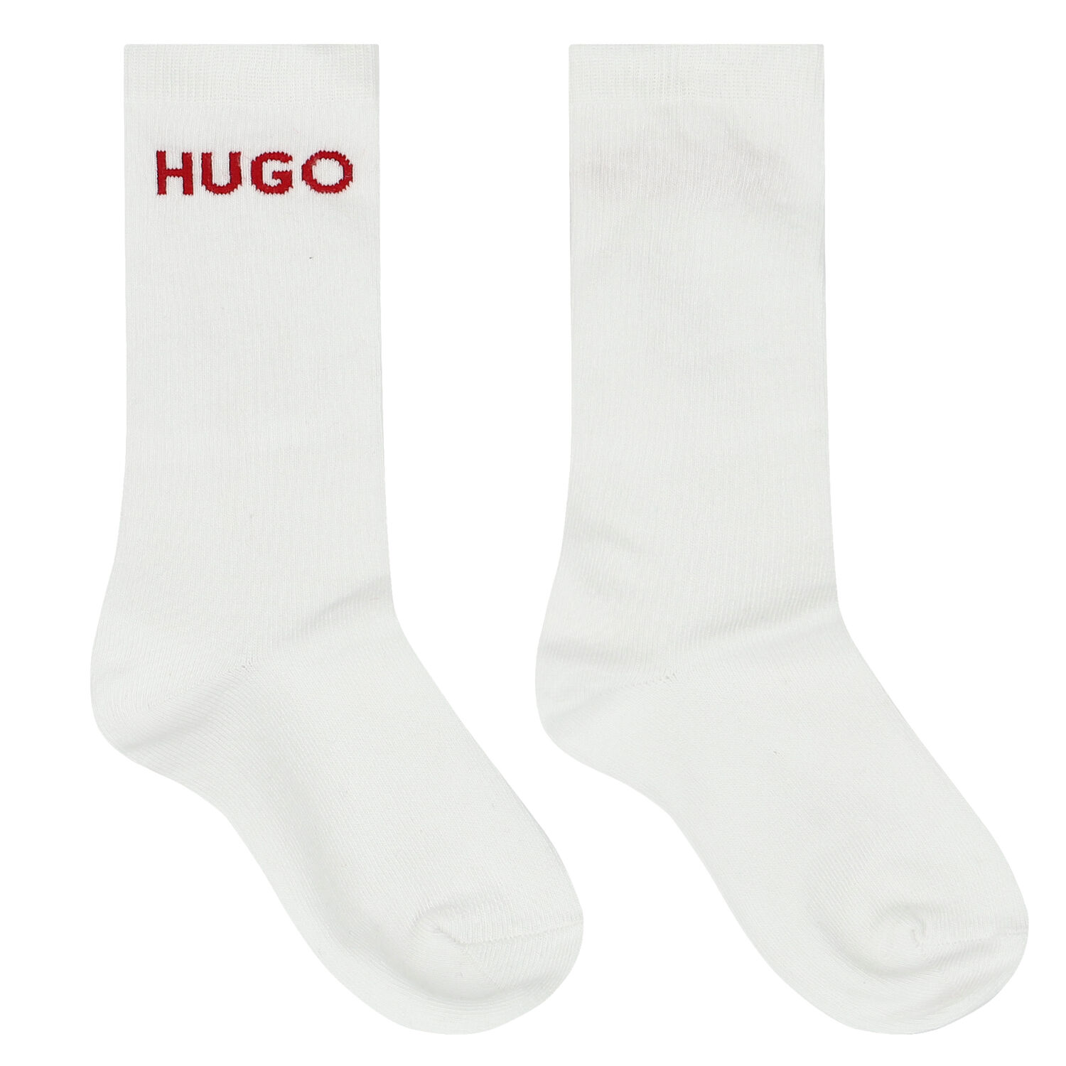 Boys Black & White Logo Socks (2 Pack), 1, hi-res