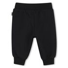 Baby Boys Black Logo Tracksuit, 1, hi-res