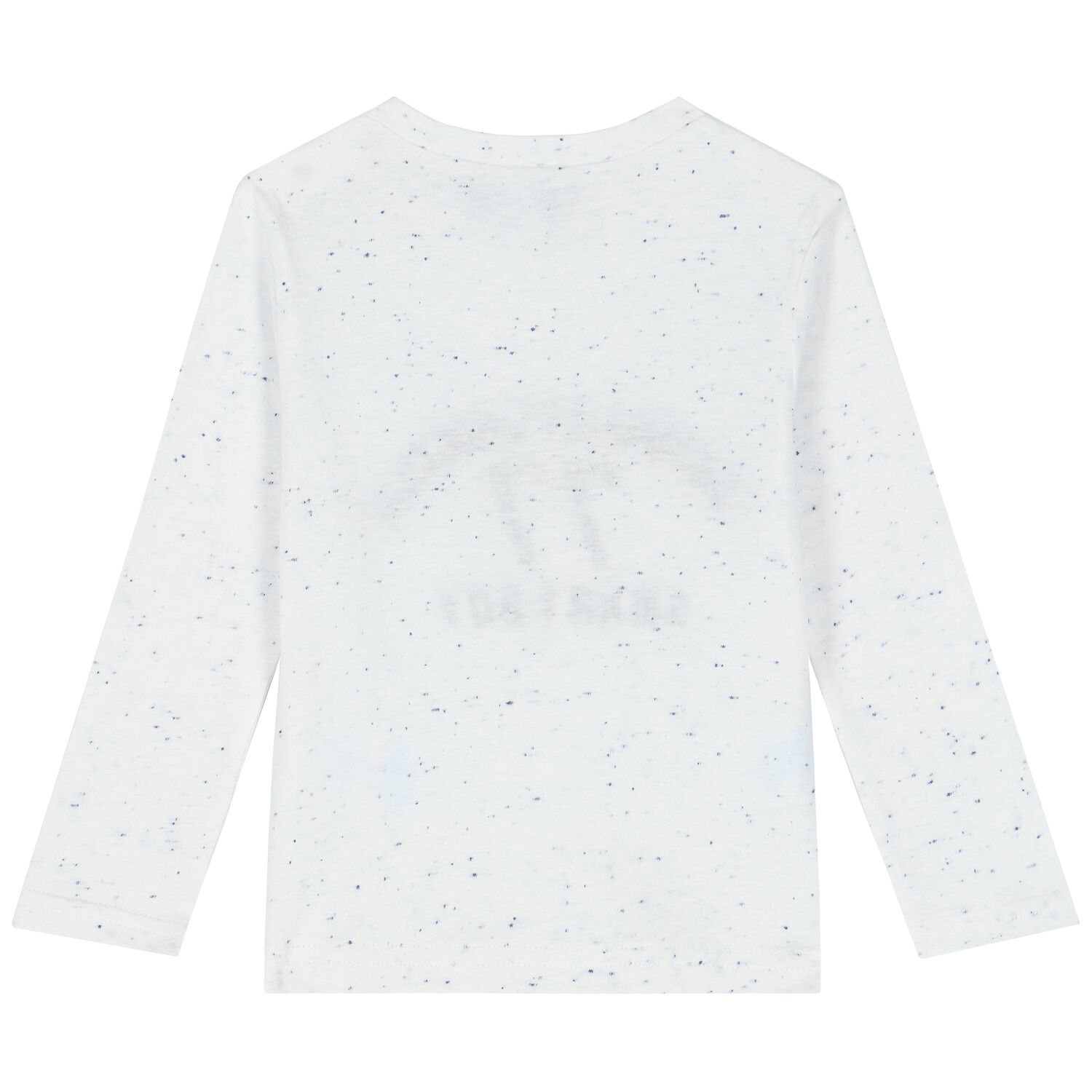 Baby Boys White & Navy Long Sleeve Top, 1, hi-res