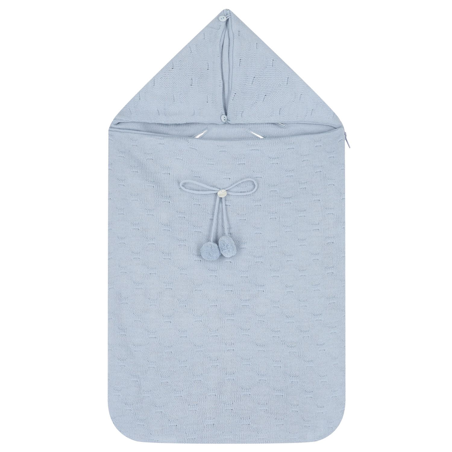 Baby Boys Blue Baby Knit Nest, 1, hi-res