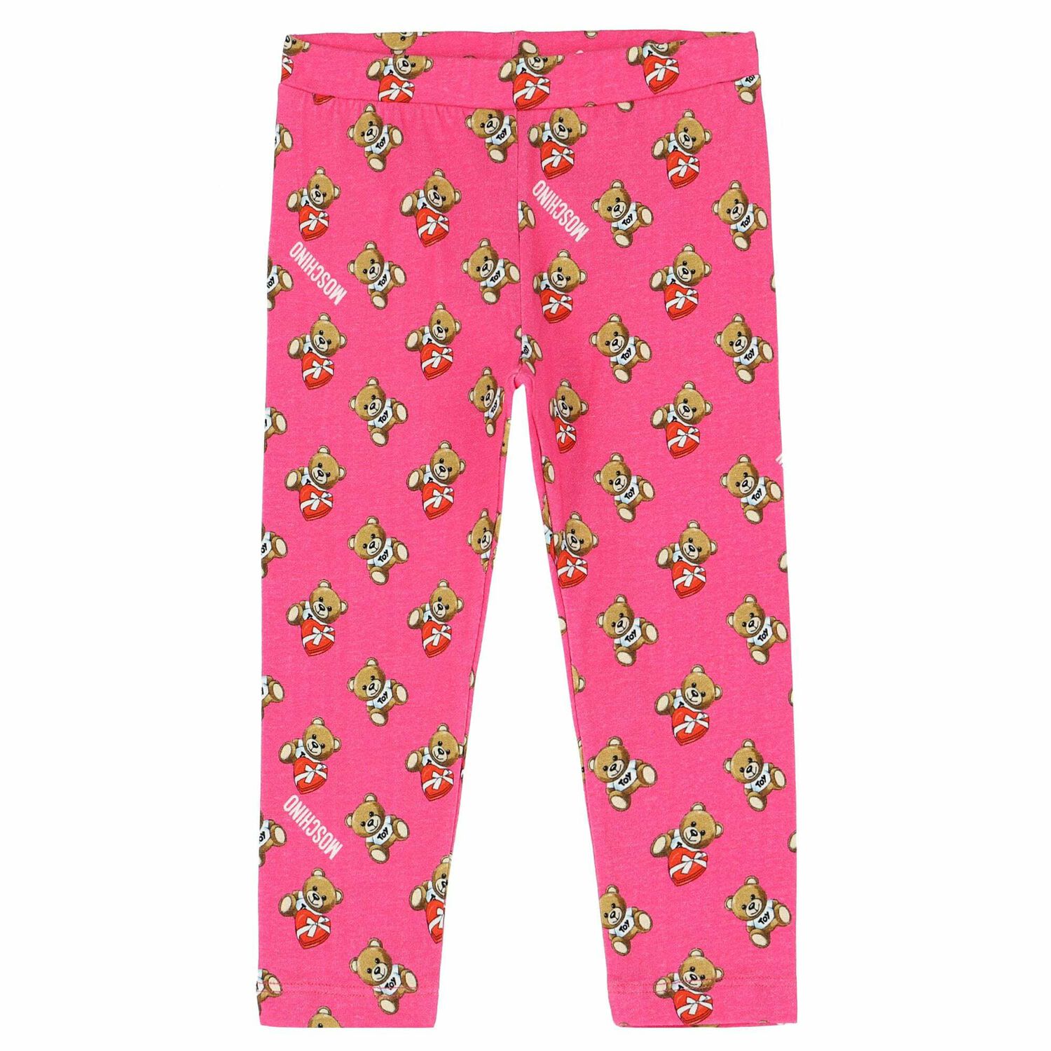 Younger Girls Pink Logo Leggings, 1, hi-res image number null