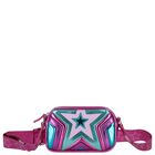 Girls Metallic Pink & Blue Faux Leather Bag, 1, hi-res