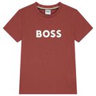 Boys Mini Me Red Logo T-Shirt, 5, hi-res