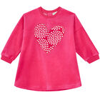 Girls Pink Heart Dress Set, 1, hi-res