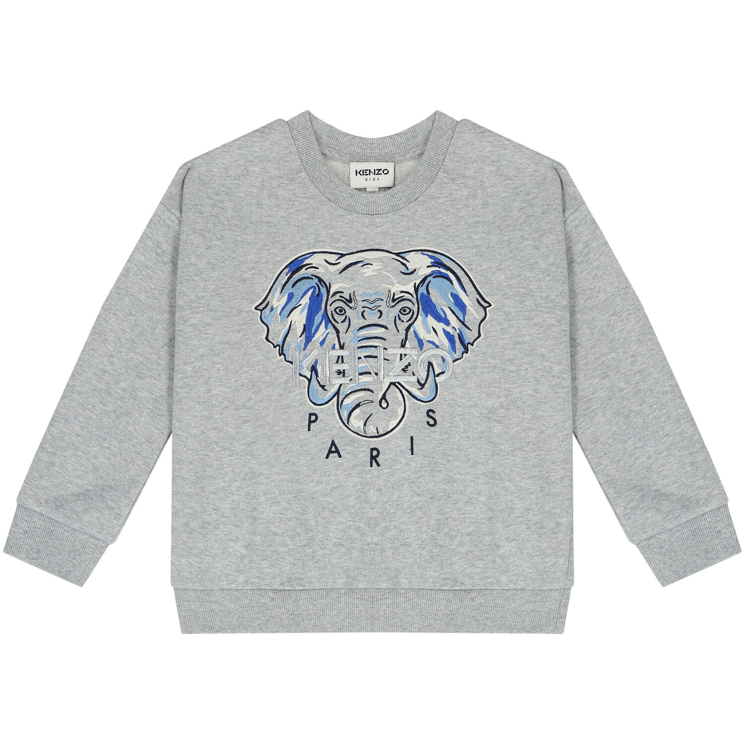 Girls Grey Elephant Logo Sweatshirt, 1, hi-res image number null
