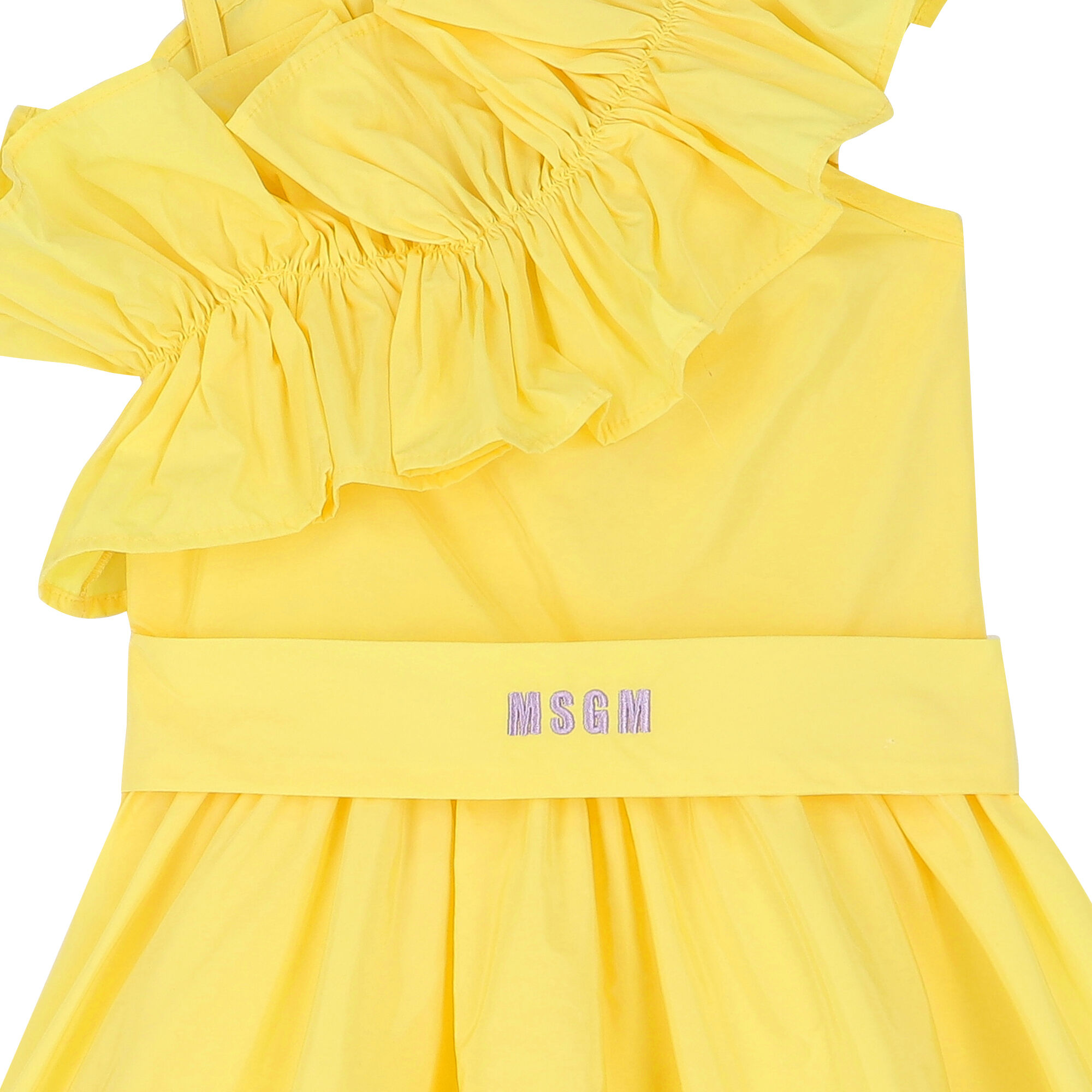 Msgm new arrivals yellow dress