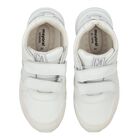 Boys White Logo Trainers, 1, hi-res