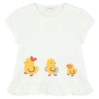 Baby Girls Yellow & White Shorts Set (4 Piece), 1, hi-res