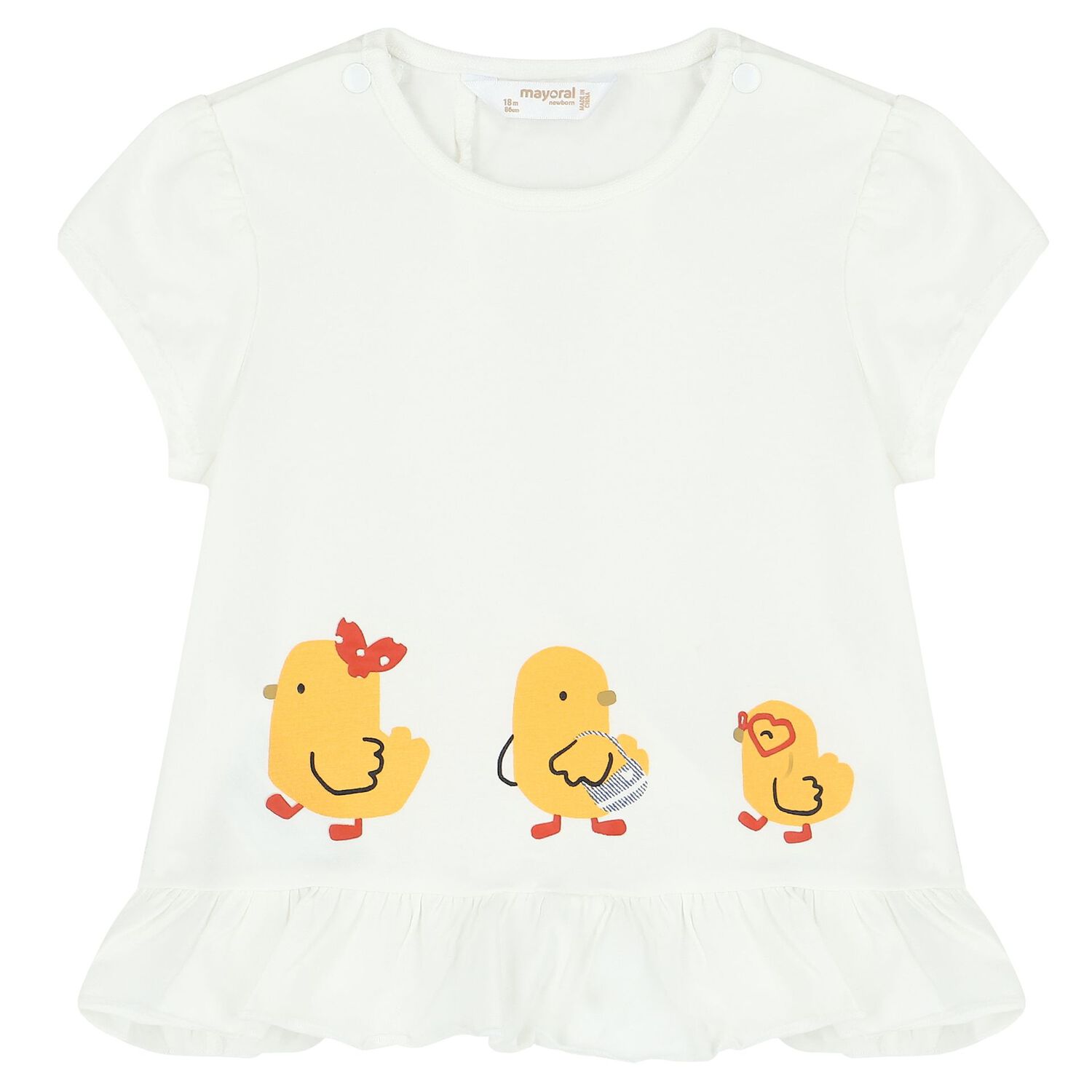 Baby Girls Yellow & White Shorts Set (4 Piece), 1, hi-res