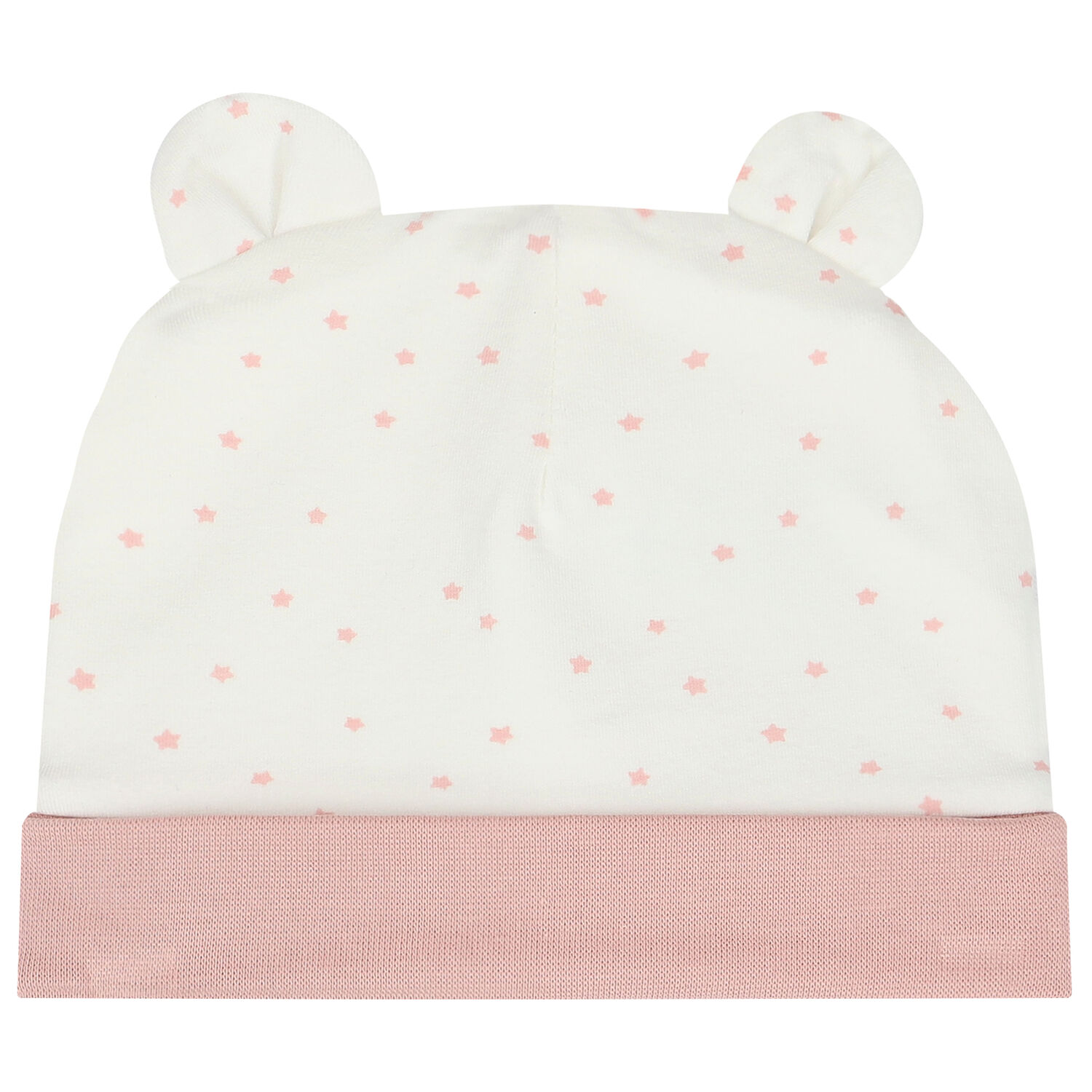 Girls Ivory & Pink Babygrow, Hat & Bib Set, 1, hi-res