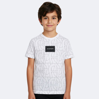 Boys White Logo T-Shirt