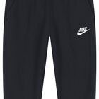 Boys Black Swoosh Logo Tracksuit, 1, hi-res