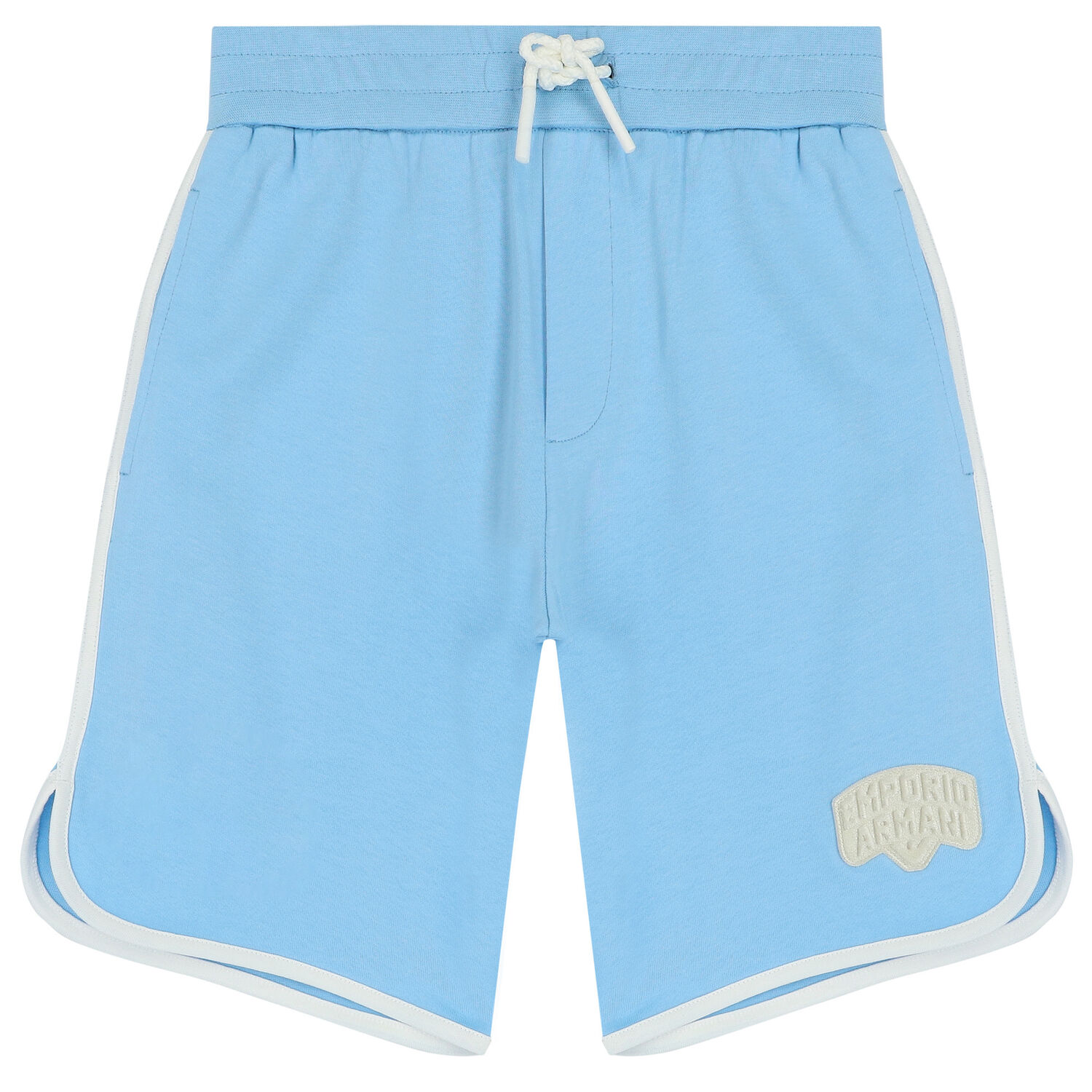 Boys Blue Logo Shorts Set, 1, hi-res