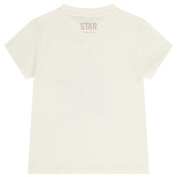 Girls Ivory Star T-Shirt