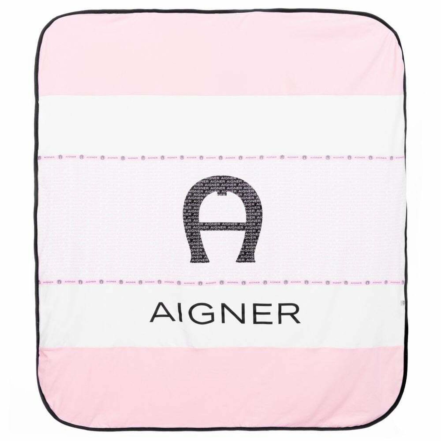 Pink & White Logo Baby Blanket , 2, hi-res