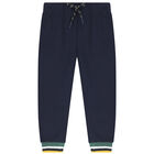 Younger Boys Yellow & Navy Blue Tracksuit, 1, hi-res