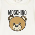 Ivory Teddy Bear Logo Babygrow, 1, hi-res
