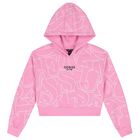 Girls Pink Logo Hooded Top, 1, hi-res