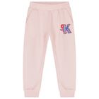 Girls Pink Logo Joggers, 1, hi-res