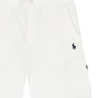 Boys White Logo Shorts, 1, hi-res