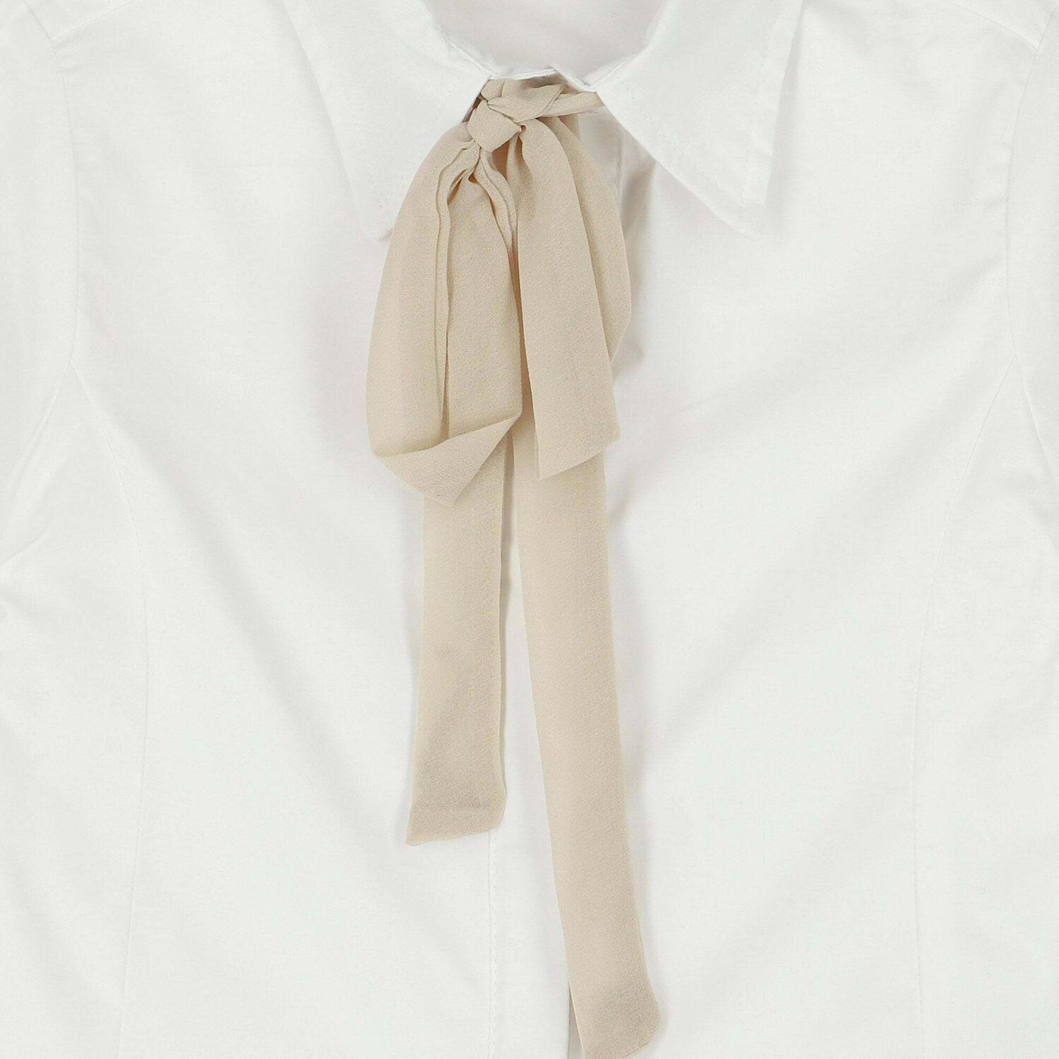 Girls White Cotton Blouse, 1, hi-res image number null