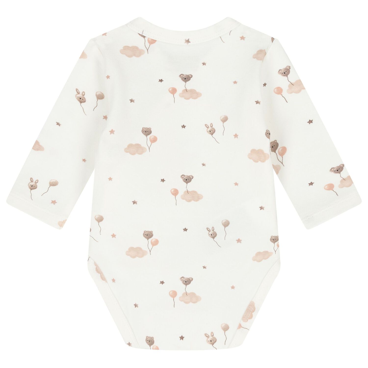 Baby Girls Ivory & Beige Balloon Bodysuits ( 2-Pack ), 1, hi-res