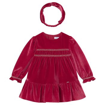 Younger Girls Red Dress Set