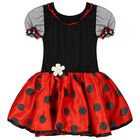 Girls Black & Red Little Lady Bug Costume, 1, hi-res