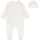 Ivory Teddy Bear Babygrow Gift Set, 1, hi-res