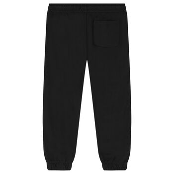 Boys Black Logo Joggers