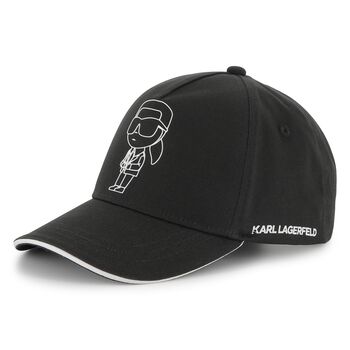 Black Logo Ikonik Karl Cap