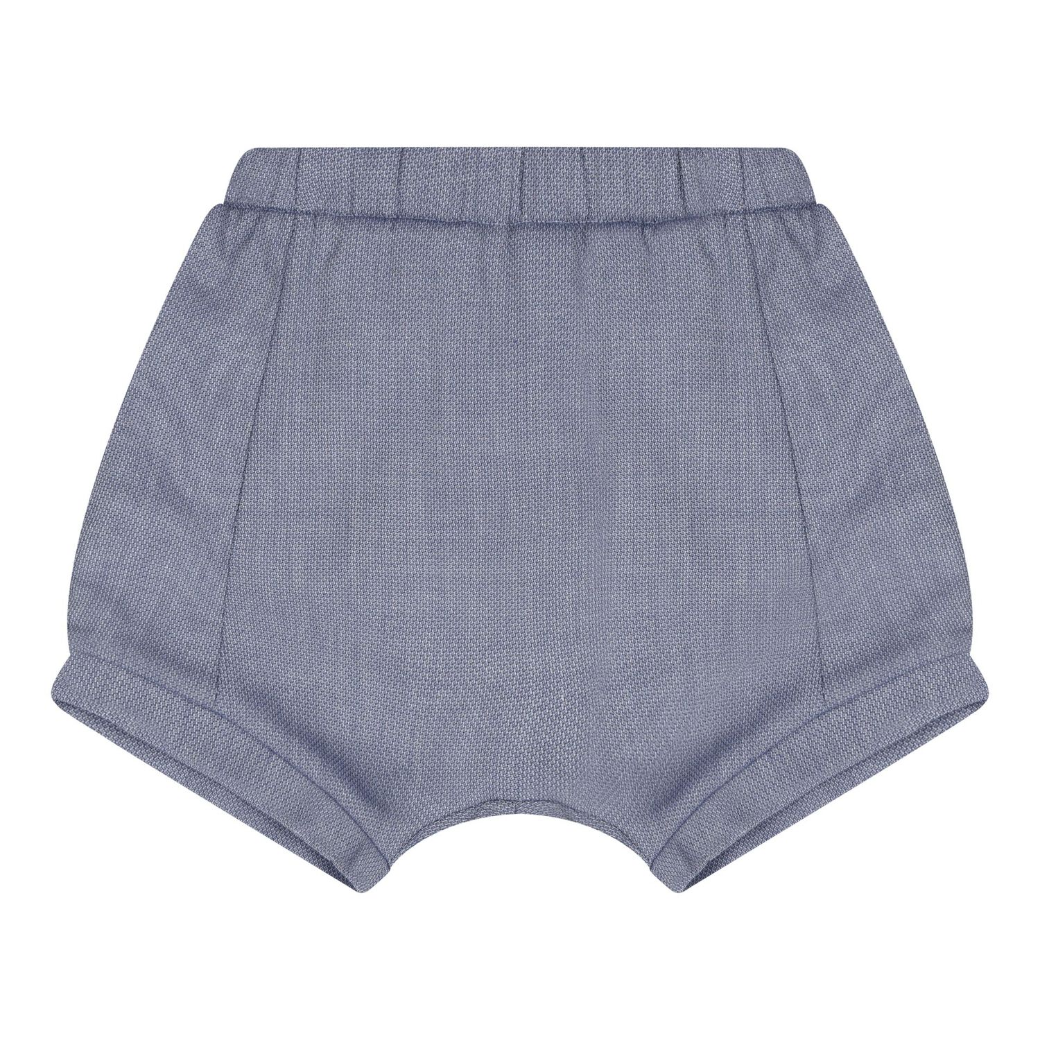Baby Boys White & Blue Tiger Shorts Set, 1, hi-res