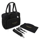 Black Logo Baby Changing Bag , 1, hi-res