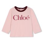 Younger Girls Mini Me Pink Long Sleeve Top, 2, hi-res