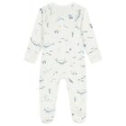 Baby Boys White & Navy Blue Babygrows ( 2 Pack ), 7, hi-res