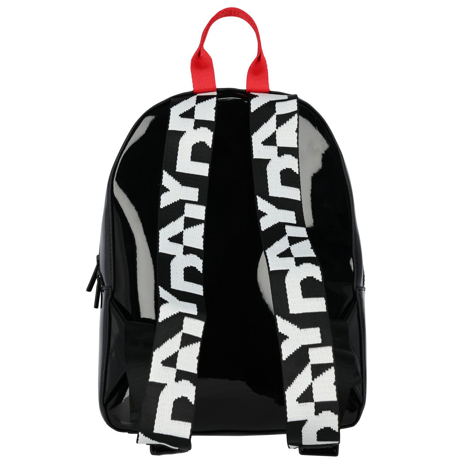 Girls Black Logo Backpack, 1, hi-res