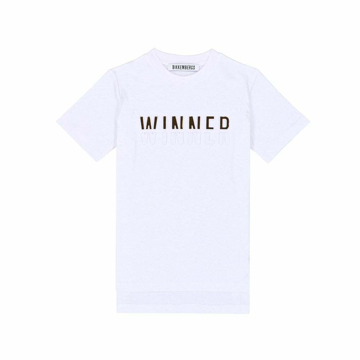 Boys White & Gold Cotton T-Shirt, 1, hi-res image number null