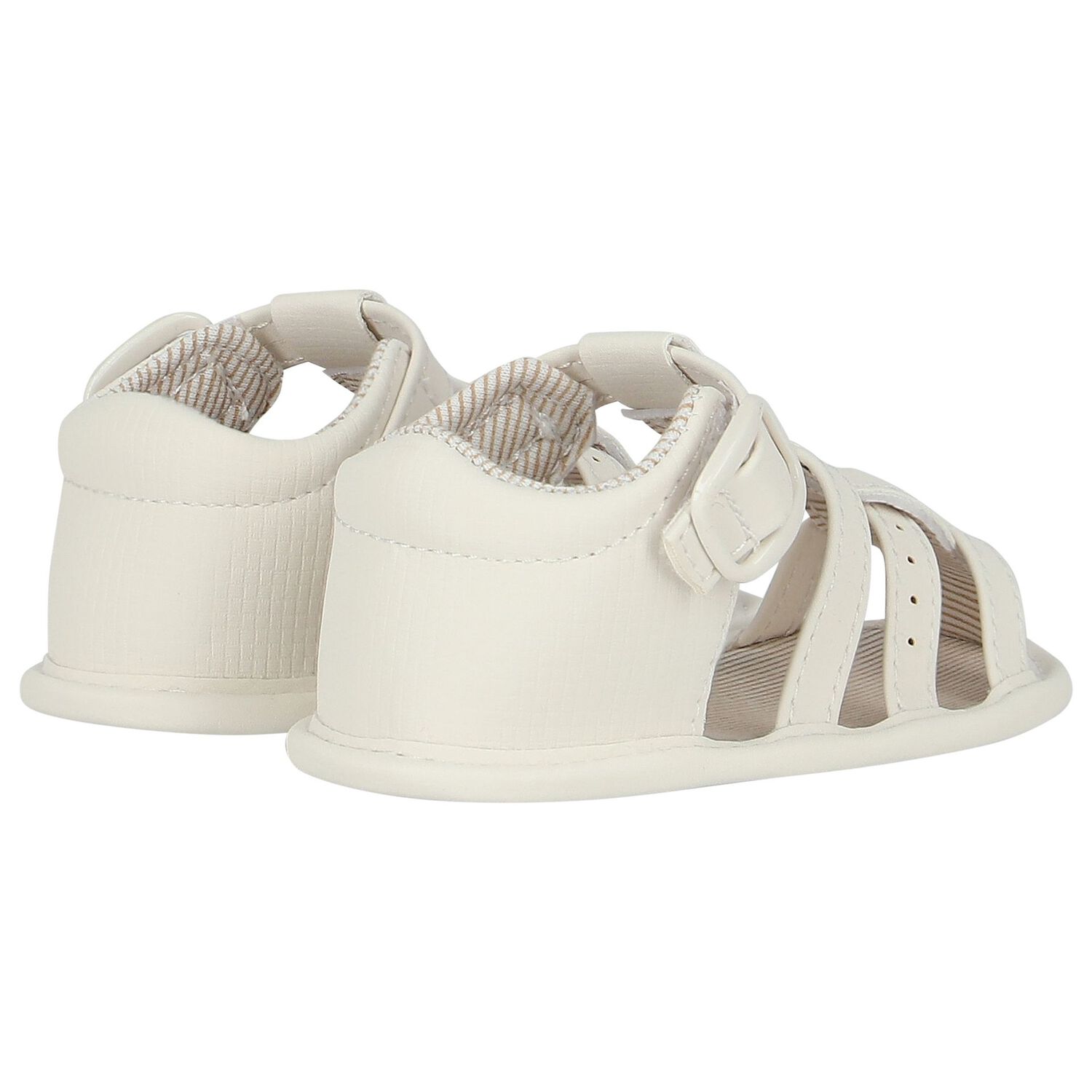 Baby Boys Ivory Sandals, 3, hi-res