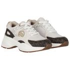 Girls Ivory Logo Trainers, 1, hi-res