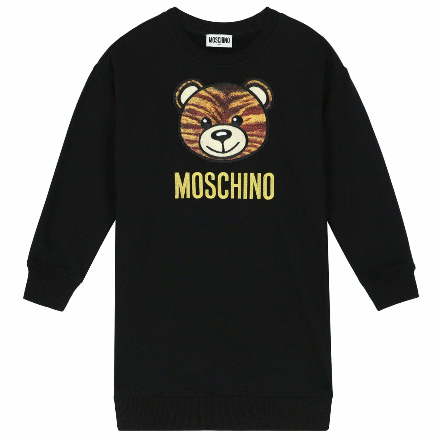 Girls Black Logo Dress, 2, hi-res image number null